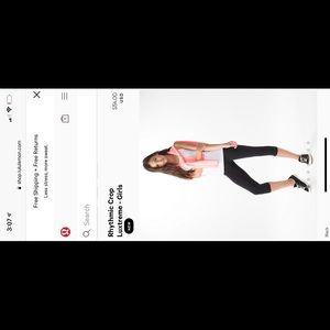 Ivivva Rhythmic Crop Luxtreme (size 7)